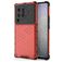 Mobigear Honeycomb Coque Vivo X80 Pro Coque arrière Rigide Anti-Chocs - Rouge
