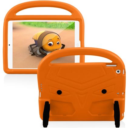 Mobigear Buddy Coque iPad 8 (2020) Coque de tablette pour enfants avec Poignée Enfants en EVA - Orange