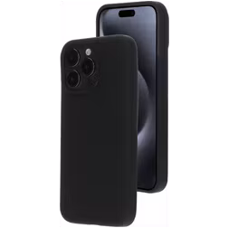 Mobiparts Coque iPhone 15 Pro Max MagSafe Coque arrière en Silicone - Noir