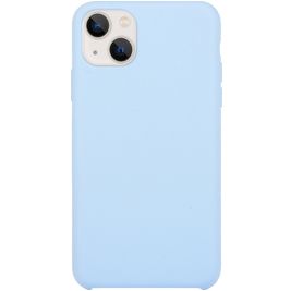 Mobigear Rubber Touch Coque iPhone 15 Coque arrière en Silicone - Bleu