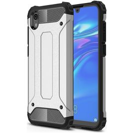 Mobigear Outdoor Coque HONOR 8S Coque arrière Rigide Anti-Chocs - Argent