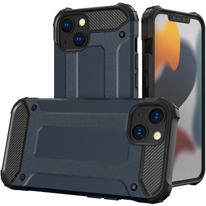 Mobigear Outdoor Coque iPhone 16 Pro Max Coque arrière Rigide Anti-Chocs - Bleu Marin
