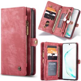 Caseme 008 Housse Samsung Galaxy S20 Etui avec Coque Détachable Porte-Monnaie - Rouge