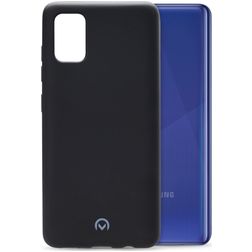 Mobilize Rubber Gelly Coque Samsung Galaxy A41 Coque arrière en TPU Souple - Matt Black