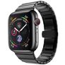 Mobigear Madrid Bracelet Acier Apple Watch Fermeture boucle déployante - 49/46/45/44 mm - Noir