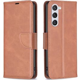 Mobigear Excellent Housse Samsung Galaxy S24 Etui Porte-Monnaie - Marron