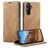 CaseMe 013 Housse Samsung Galaxy A16 Etui Porte-Monnaie - Marron