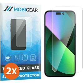 Mobigear iPhone 14 Plus Verre trempé Protection d'écran - Compatible Coque (Lot de 2)