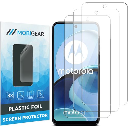 Mobigear Motorola Moto G14 Protection d'écran Film - Compatible Coque (Lot de 3)