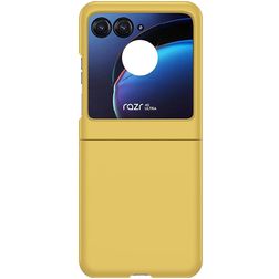 Mobigear Colors Coque Motorola Razr 40 Ultra Coque arrière Rigide - Jaune