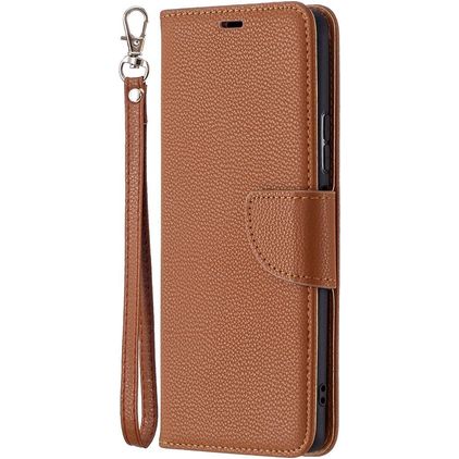 Mobigear Excellent Housse Xiaomi Redmi Note 10 Pro Etui Porte-Monnaie - Cognac