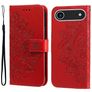 Mobigear Flowers Housse iPhone Air Etui Porte-Monnaie - Rouge