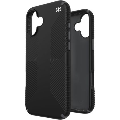 Speck Presidio2 Grip iPhone 16 Plus Plastique rigide Coque arrière Antichoc - Noir