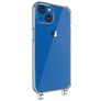 Mobigear Mix & Match Transparent iPhone 13 TPU souple Coque avec cordon - Transparent