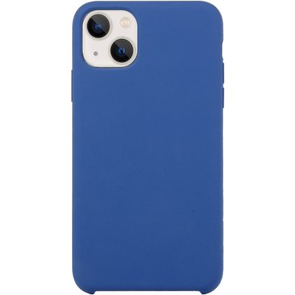 Mobigear Rubber Touch Coque iPhone 15 Plus Coque arrière en Silicone - Dark Blue