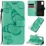 Mobigear Butterfly Housse Samsung Galaxy A41 Etui Porte-Monnaie - Turquoise