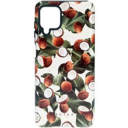 Burga Tough Coque Samsung Galaxy A12 Coque arrière Rigide Anti-Chocs - Coconut Crush