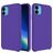 Mobigear Rubber Touch Coque iPhone 11 Coque arrière en Silicone - Violet