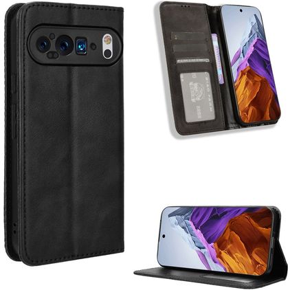 Mobigear Sensation Housse Google Pixel 9 Pro Etui Porte-Monnaie - Noir