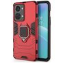 Mobigear Armor Ring Coque OnePlus Nord 2T 5G Coque arrière Rigide Anti-Chocs avec Anneau-Support - Rouge