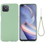Mobigear Rubber Touch Coque OPPO Reno 4 Z 5G Coque arrière en Silicone - Vert