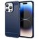 Mobigear Brushed Slim Coque iPhone 15 Pro Max Coque arrière en TPU Souple - Bleu