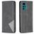 Mobigear Rhombus Slim Housse Motorola Moto G22 Etui - Noir