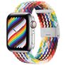 Mobigear Braided Bracelet Nylon Apple Watch Fermeture à pince - 42/41/40/38 mm - Rainbow