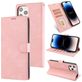 Mobigear Wallet Housse iPhone 14 Pro Etui Porte-Monnaie - Rose doré