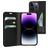 Mobiparts Classic Wallet Housse iPhone 14 Pro Etui Porte-Monnaie - Noir