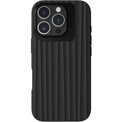Nudient Bold Coque iPhone 16 Pro MagSafe Coque arrière Rigide - Noir