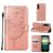 Mobigear Butterfly Housse Sony Xperia 1 IV Etui Porte-Monnaie - Rose doré
