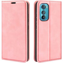 Mobigear Retro Slim Housse Motorola Edge 30 Etui Porte-Monnaie - Rose