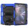 Mobigear SureGrip Xtreme Coque iPad Air 11 Pouces (2025) Coque arrière en Plastique rigide,Silicone + Porte-crayon + Bandoulière + Support Amovible - Dark Blue