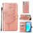Mobigear Butterfly Housse Realme 9 Pro Etui Porte-Monnaie - Rose doré