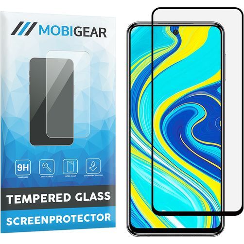 Mobigear Premium Xiaomi Redmi Note 9S Verre trempé Protection d'écran - Compatible coque - Noir