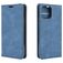 Mobigear Retro Slim Housse iPhone 12 Etui Porte-Monnaie - Bleu