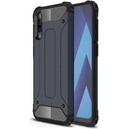 Mobigear Outdoor Coque Samsung Galaxy A50 Coque arrière Rigide Anti-Chocs - Bleu Marin