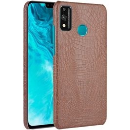 Mobigear Croco Coque HONOR 9X Lite Coque arrière Rigide - Marron