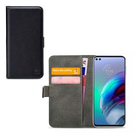Mobilize Classic Gelly Wallet Housse Motorola Moto G100 Etui Porte-Monnaie - Noir