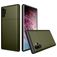 Mobigear Card Coque Samsung Galaxy Note 10 Plus Coque arrière Rigide Anti-Chocs avec Porte-Cartes - Vert