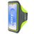 Mobiparts Comfort Fit Brassard Téléphone Samsung Galaxy S25 Brassard Coque de Sport en Neoprène - Neon Green