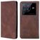 Mobigear Retro Slim Housse Vivo X80 Pro Etui Porte-Monnaie - Marron