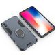 Mobigear Armor Ring Coque iPhone XS Max Coque arrière Rigide Anti-Chocs avec Anneau-Support - Bleu