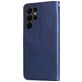 Mobigear Zipper Housse Samsung Galaxy S23 Ultra Etui Porte-Monnaie - Bleu