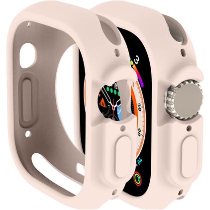 Mobigear Colors Coque Apple Watch Ultra - 49 mm Coque Rigide - Rose