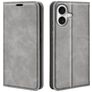 Mobigear Retro Slim Housse iPhone 17 Etui Porte-Monnaie - Gris