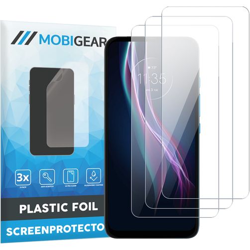 Mobigear Motorola One Fusion Plus Protection d'écran Film - Compatible Coque (Lot de 3)
