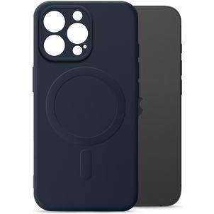 My Style Protective Flex Coque iPhone 15 Pro MagSafe Coque arrière en TPU Souple - Bleu Marin