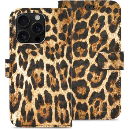 My Style Flex Wallet Housse iPhone 16 Pro Etui Porte-Monnaie - Wild Leopard